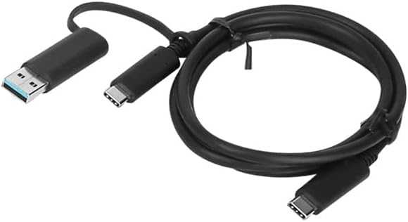 Lenovo Hybrid USB-C With USB-A Cable - 3.28 ft USB Data Transfer Cable - 4X90U90618