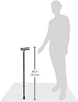 DMI Lightweight Aluminum Adjustable Walking Cane with Derby-Top Handle