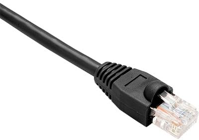 Oncore Power Systems, INC. CAT6 Shielded GIGABIT ETHERNET Patch Cable, UTP, Black, SNAGLESS, 1FT