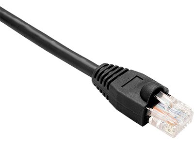 Oncore Power Systems, INC. CAT6 Shielded GIGABIT ETHERNET Patch Cable, UTP, Black, SNAGLESS, 1FT
