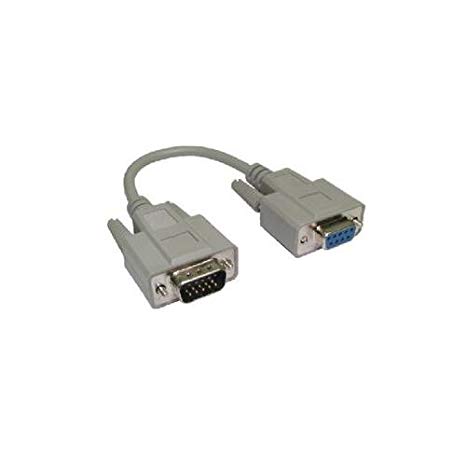 DB9 Female to HD15 Pin Male Cable (VGA Adapter) (only cable length = 21cm) DB9 Female to HD15 Pin Male Cable (VGA Adapter) (only cable length = 21cm)