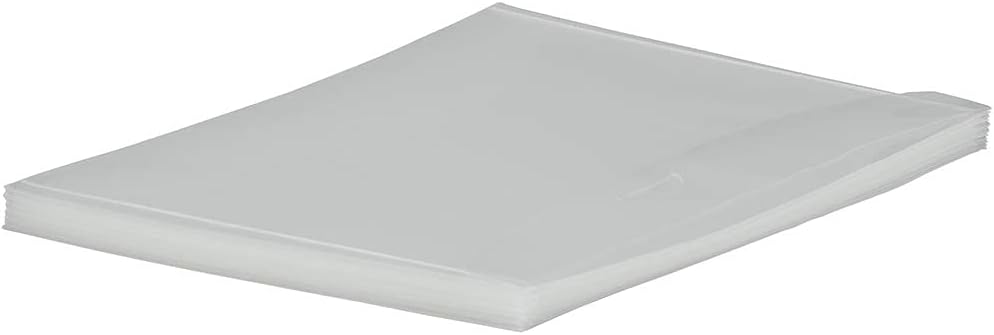 JAM PAPER Plastic Envelopes with Tuck Flap Closure - Clear