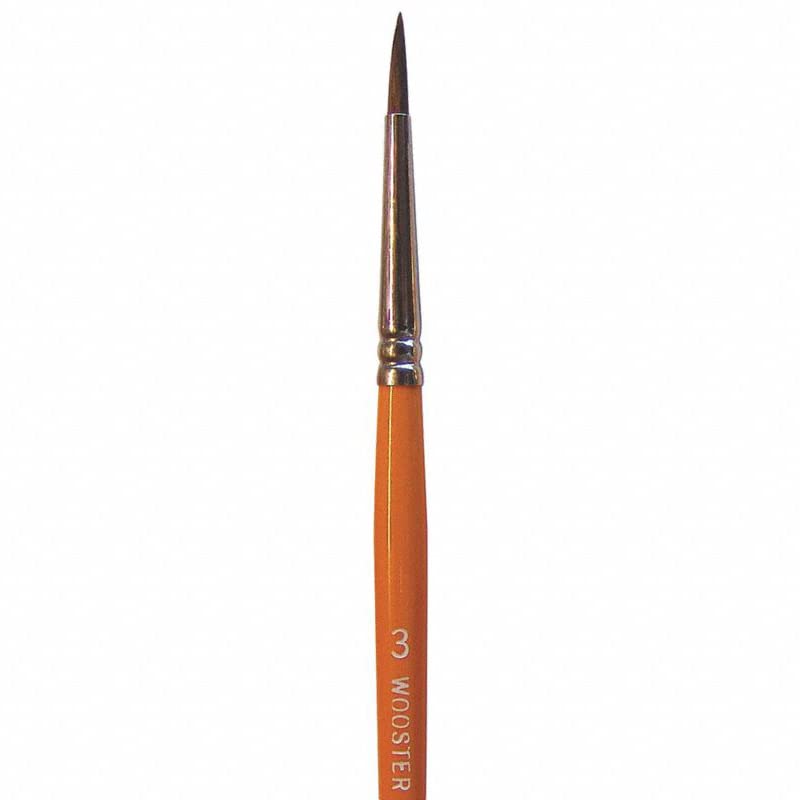 #3 Wooster F1628 Artist Brush Camel Hair Watercolor Pointed Artist Paint Brush