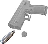 Byrna 8 Gram CO2 + Oiler Cartridges | 10 Count Pack | for Byrna SD/CL/HD/EP - (9 CO2 + 1 Oiler Cylinders)