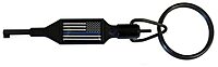 Zak Tool Swivel Key, Thin Blue Line, ZAK-100-BL Black Standard