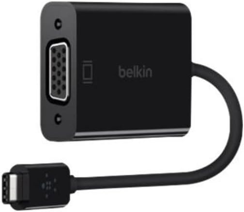 Belkin USB-C to VGA Adapter, Black (B2B143-BLK)