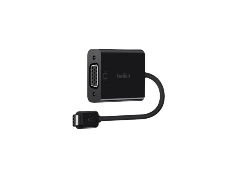 Belkin USB-C to VGA Adapter, Black (B2B143-BLK)