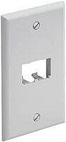 Panduit CFP2IW 1-Gang 2-Port Faceplate, Off White