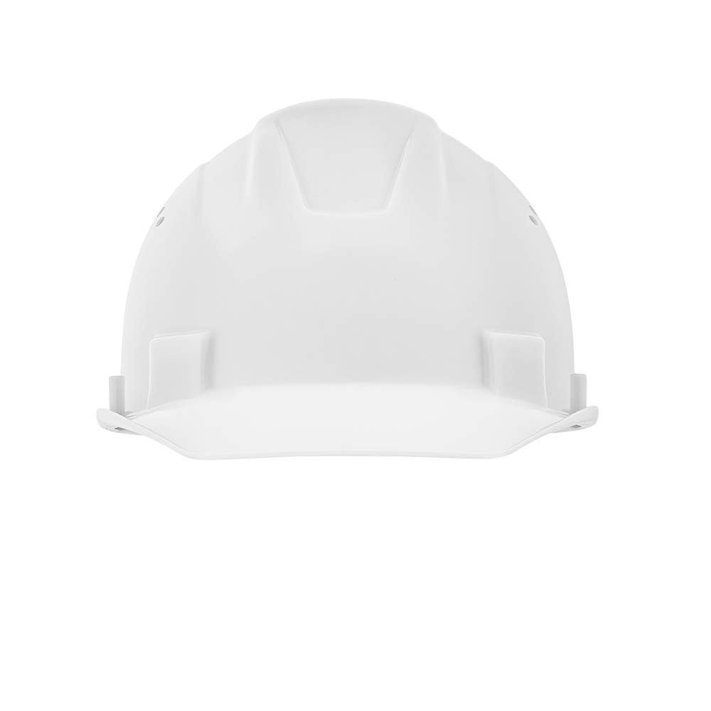 Jackson Safety Advantage Front Brim Hard Hat, Vented, 4-pt. Ratchet Suspension, White, 20220