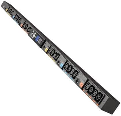 Eaton Universal-Input Metered PDU G4, 208V and 415/240V, 24 Outlets, Input Cable Sold Separately, 0U Vertical
