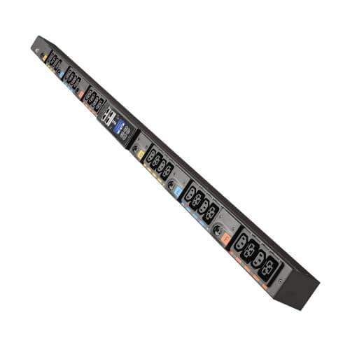Eaton Universal-Input Metered PDU G4, 208V and 415/240V, 24 Outlets, Input Cable Sold Separately, 0U Vertical