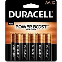 Duracell Coppertop Alkaline AA Batteries - 10 Pack