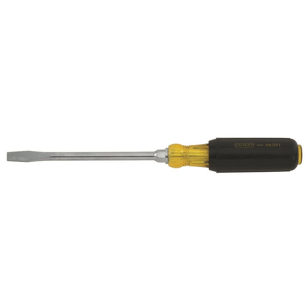 Stanley 5/16 In. X 6 In. Vinyl Grip Round Blade Slotted Screwdriver