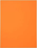 LUX Open-End 10in x 13in Envelopes, Peel & Press Closure, Mandarin Orange, Pack Of 50