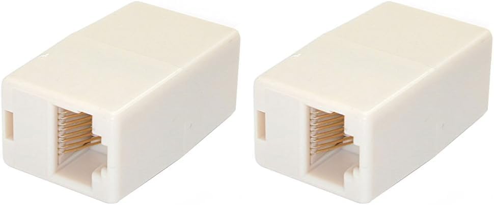 StarTech.com Cat5e RJ45 Modular Inline Coupler - Ethernet Coupler (Pack of 2) 1 Count (Pack of 2)