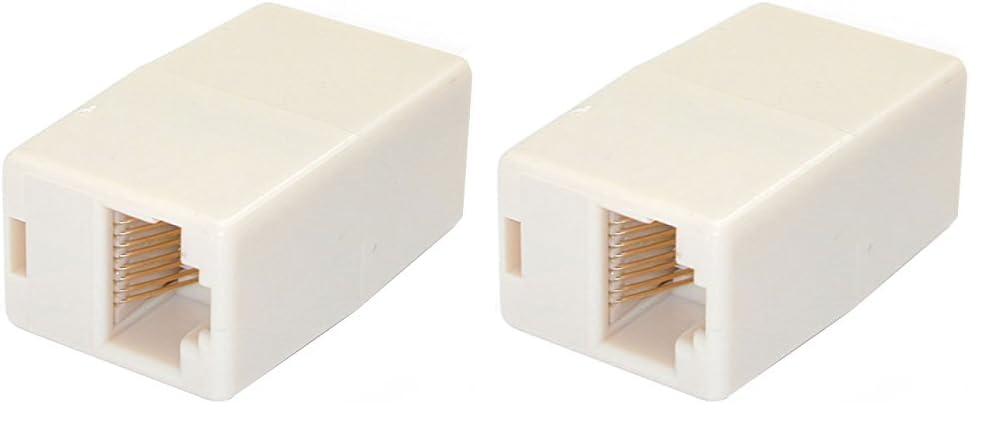 StarTech.com Cat5e RJ45 Modular Inline Coupler - Ethernet Coupler (Pack of 2) 1 Count (Pack of 2)