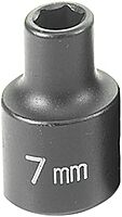 GREY PNEUMATIC 7mm 3/8" Drive Socket