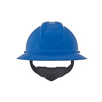 MSA V-Gard 500 Full-Brim Hard Hat with Fas-Trac III Ratchet Suspension