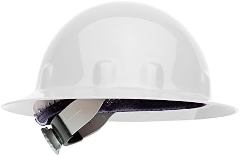 Fibre-Metal by Honeywell E1SW01A000 Super Eight Full Brim Swing-Strap Hard Hat, White, Medium