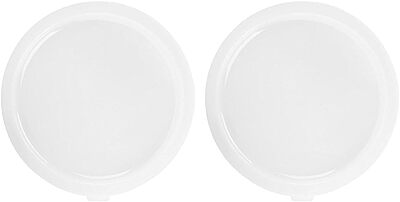 Cambro RFSC2148 Round Cover (for 2 and 4-Quart Storage Containers, Polyethylene, White) (Pack of 2) 1 Count (Pack of 2)