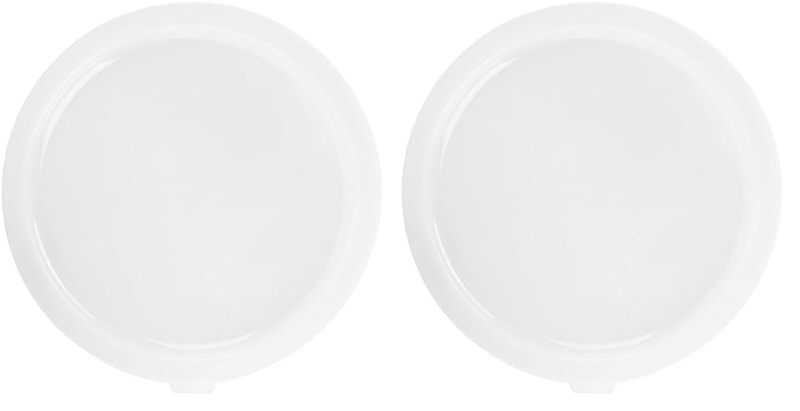 Cambro RFSC2148 Round Cover (for 2 and 4-Quart Storage Containers, Polyethylene, White) (Pack of 2) 1 Count (Pack of 2)