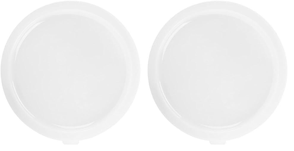 Cambro RFSC2148 Round Cover (for 2 and 4-Quart Storage Containers, Polyethylene, White) (Pack of 2) 1 Count (Pack of 2)