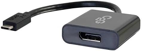 C2G USB Adapter, USB C to Display Port Adapter Converter, Black, Cables to Go 29482