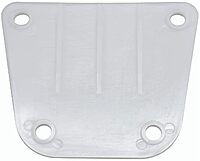 TACO Marine F40-0018WHC-A Side Mount Table Pedestal Receptor Backing Plate - White, Delrin