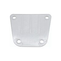 TACO Marine F40-0018WHC-A Side Mount Table Pedestal Receptor Backing Plate - White, Delrin
