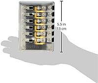 Blue Sea Systems 5015 Fuse Block AGC 6-CIR W/Ground , 3.5'' x 5.0''
