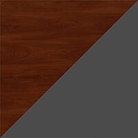 Bush Business Furniture Series C 66W x 30D Office Desk with Mobile File Cabinet in Hansen Cherry Hansen Cherry 66W x 30D