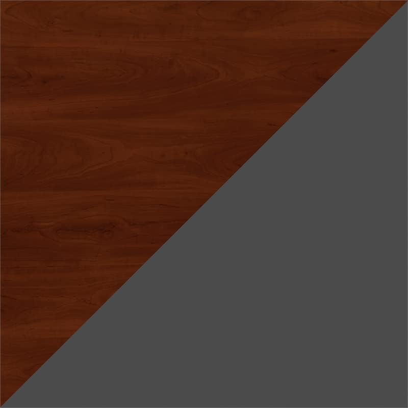 Bush Business Furniture Series C 66W x 30D Office Desk with Mobile File Cabinet in Hansen Cherry Hansen Cherry 66W x 30D