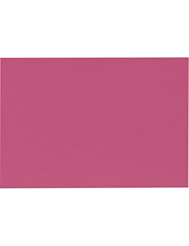 LUX Mini Flat Cards, #17, 2 9/16in x 3 9/16in, Magenta Pink, Pack Of 50