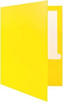 JAM PAPER Laminated Two-Pocket Glossy Presentation Folders - Letter Size