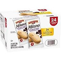 Pepperidge Farm Double Dark Chocolate Milano Cookies, 0.98 Oz, Box Of 24 Packs