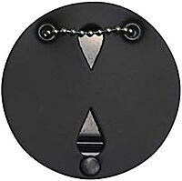 Perfect Fit Clip-on Belt Badge Holder - Round, Wear on Belt or Use as Neck Badge Clip on Holder for On or Off Duty Use