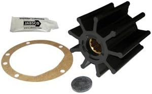 Jabsco Impeller Kit - 9 Blade - Nitrile - 3-3/4" Diameter x 3-1/2" W, 1" Shaft Diameter