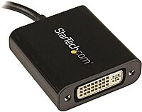 StarTech.com USB C to DVI Adapter - Black - 1920x1200 - USB Type C Video Converter for Your DVI D Display/Monitor/Projector - Upgraded Version is CDP2DVIEC (CDP2DVI)