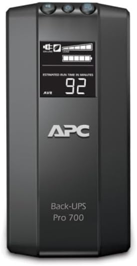 APC Back-UPS Pro 700VA UPS Battery Backup & Surge Protector (BR700G)