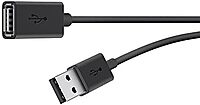 Belkin F3U153BT3M - USB Extension Cable - 10 Ft - 4 Pin USB Type A (M) to 4 Pin USB Type A (F) - Black