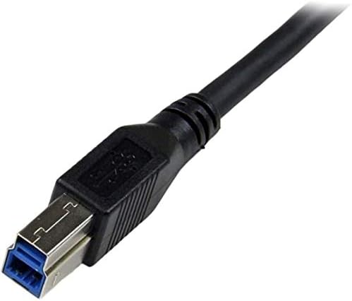 StarTech.com 1m Black SuperSpeed USB 3.0 Cable - Right Angle A to B - 3 ft USB 3 Cable