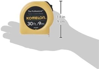 Komelon 4930IM The Professional 30-Foot Inch/Metric Scale Power Tape, Yellow