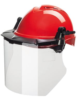 MSA 10115836 V-Gard Visor - General Purpose, Polycarbonate (PC), Clear Tint, Contoured, 8" x 17" x 0.04"