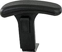 Safco Products 3496BL T-Pad Arm Set for use with Uber Big and Tall Chairs, Black, 2/Set