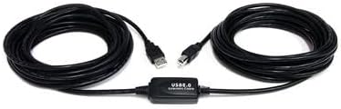 StarTech.com 9 m / 30 ft Active USB A to B Cable - M/M - Black USB 2.0 A to B Cord - Printer Cable