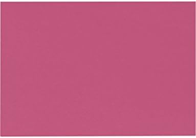Envelopes.com LUXPaper A6 Flat Cards | 4 5/8" x 6 1/4" | Magenta Pink | 100lb. Cover | 50 Qty