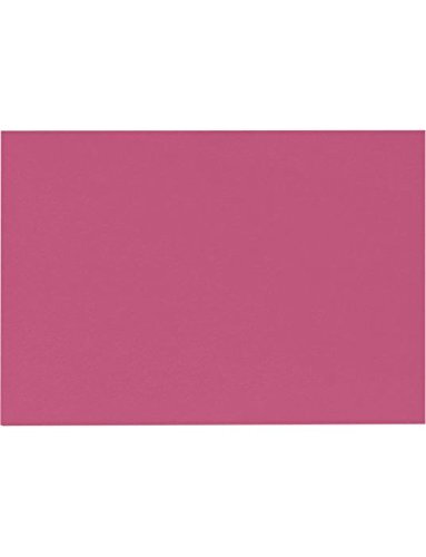 Envelopes.com LUXPaper A6 Flat Cards | 4 5/8" x 6 1/4" | Magenta Pink | 100lb. Cover | 50 Qty