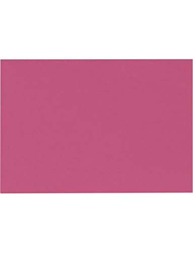 Envelopes.com LUXPaper A6 Flat Cards | 4 5/8" x 6 1/4" | Magenta Pink | 100lb. Cover | 50 Qty