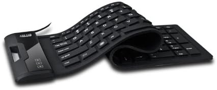 Adesso AKB-222UB - SlimTouch 222 Waterproof Flexible Keyboard for Windows 8/7/Vista/XP/2000, Compact Size