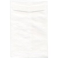 JAM Paper Open-End 6in x 9in Catalog Envelopes, Gummed Seal, White, Pack Of 25 Envelopes
